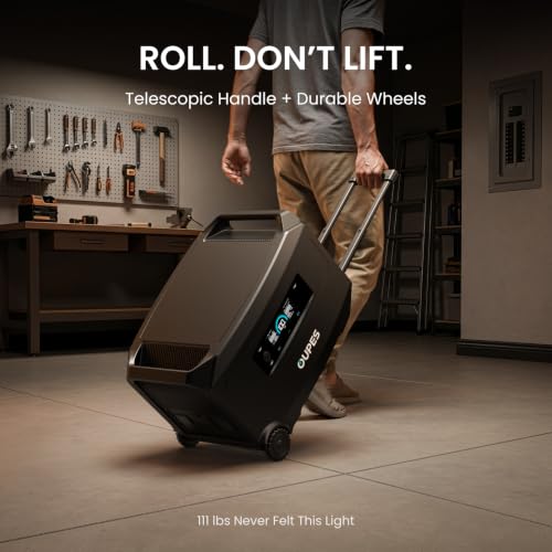 Image of OUPES Guardian 6000 V2 Portable Power Station Bundle with G5 Extra Battery | 240V 6000W Output, Total 9.2kWh, Expandable to 41kWh, LiFePO4 Battery, Transfer Switch Ready, APP Control, UPS, OTA Ready
