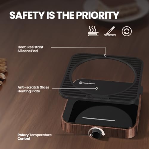 image for Maestri House Mug Warmer, Electric Coffee Cup Warmer for Desk with 3-T