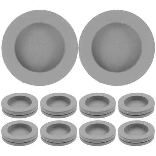 KONTONTY 10Pcs Air Conditioner Drain Hole Plugs 1.02 Inch Rubber Stopper Weather Resistant Ac Unit Condensation Leak Prevention Kit