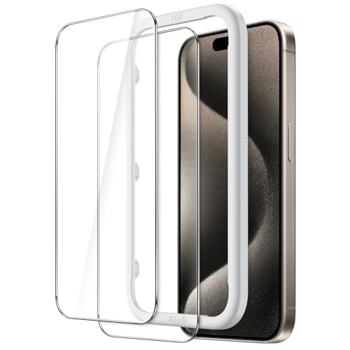 JETech iPhone 15 Pro Max(6.7C`p) یtB CAȂ KXtB KChgt P[XɊȂ HDNA 2Zbg