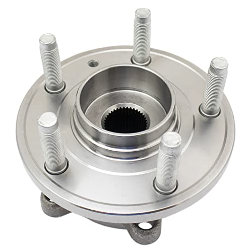 Image of TRQ Front Left and Right Wheel Bearing and Hub Assembly Set 2 Piece Compatible with 13-19 Ford Taurus SHO Performance Package 13-19 Police Interceptor Sedan 14-18 Special Service Police Sedan