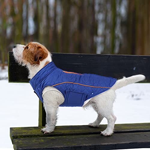 Manteau d'hiver chaud pour chien, veste d'hiver matelassée 3 en 1 pour animal domestique, réfléchissant, isolé, bouledogue français, idéal pour les chiens de petite et moyenne taille, taille XS Cover