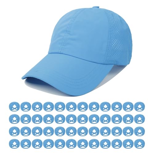 Image of Quick Dry Fit Baseball Cap - Water Repellent Sun Hat for Fishing, Running, Hiking, Golf, Surfing, Sailing, Boating