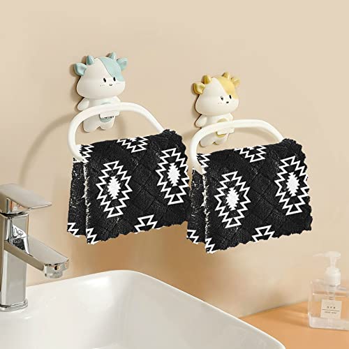 Cataku Geometric Ethnic Boho Kitchen Dish Cloths For Washing Dishes Reusable Cleaning Cloth Dish Towels Microfiber Washcloths Dish Rags For Kitchen, 6 Pack #TOP5