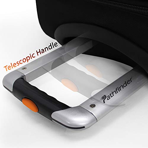 Pathfinder Gear 36 Inch Rolling Drop Bottom Duffel, Black, One Size