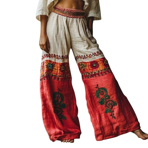 Pantalon ample d ete en lin style jogging de yoga pour femme active