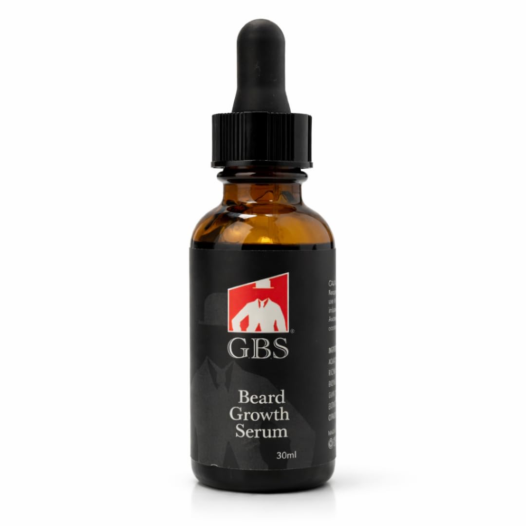 G.B.S Beard Growth Serum with Dropper, Citrus Scented 1oz