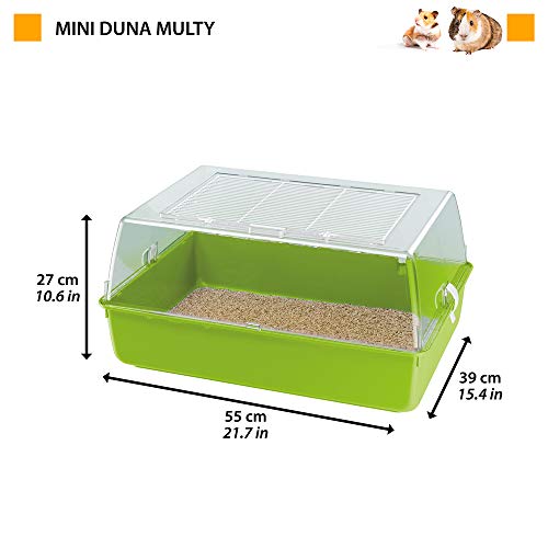 Ferplast Hamsterkäfig, Mäusekäfig MINI DUNA MULTY und Kleintiere, aus Kunstoff, 55 x 39 x h 27 cm