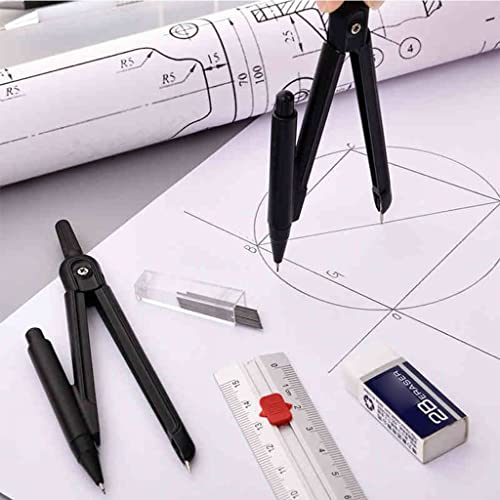 Kit per geometria, set matematico con bussola, goniometro, matita per studenti di disegno