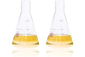 1000ml Erlenmeyer Flask Set by ULAB Scientific: Laboratory Essential for Accurate Measurements