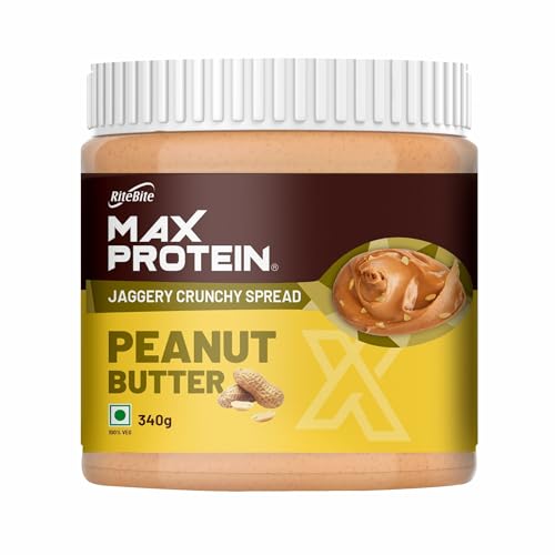 RiteBite Max Protein Peanut Butter Spread, Jaggery Crunchy, 340g (B0D928FGGT) Amazon Price History, Amazon Price Tracker