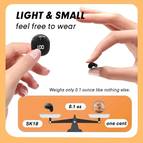 image for YXYKODM Invisible Mini Earbuds Wireless Bluetooth - Ultra Small in-Ear