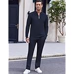 COOFANDY Men's 2 Piece Tracksuit Set Polo Athletic Sweatsuit Quarter Zip Jogging Long Sleeve Casual Sports Outfits - Image 3