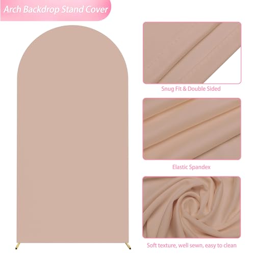 Wokceer 6.6FT Arch Backdrop Cover Nude Arch Covers Stretchy Backdrop by Wokceer - Used condition - Image 4