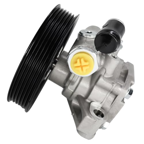Image of Detroit Axle - Power Steering Pump for Chevy Equinox Traverse GMC Enclave Saturn Outlook Vue Pontiac Torrent Power Steering Pump with Pulley Replacement 96-2403