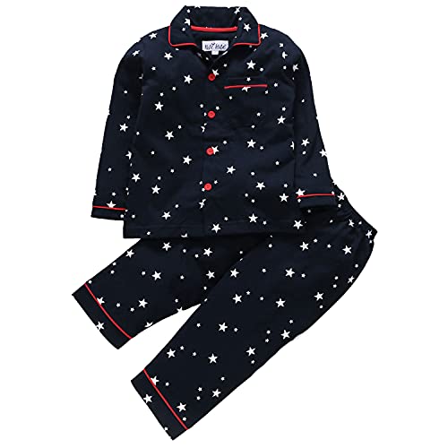 NITE FLITE Boy’s Cotton Starred Top & Pajama Set