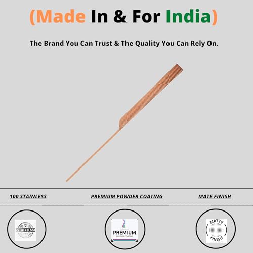 Image of HILO Premium Aluminium Handle Kitchen Cabinet Matte Finish Sleek, Durable Rust-Resistant Pull Handle for Modern Kitchens & Interiors (1 Pair Left & Right 1 Set) (Rose Gold, 24 INCH)
