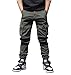 Produktbild CAMLAKEE Hosen für Jungen, Kinder Cargohose Slim Fit, Joggers mit Verstellbarer Taille, Armeegrün, 128 / Größe 10