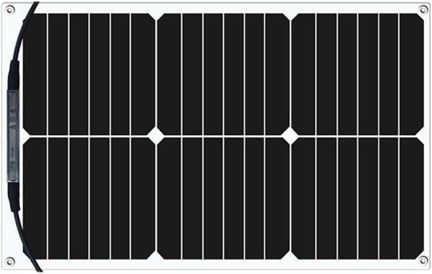 CAJUCA Panel solar flexible de 18W, batería de energía solar monocristalina de alta eficiencia, Fuente de alimentación de emergencia de tablero de