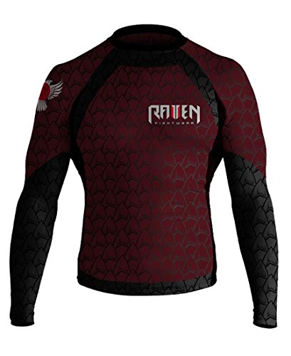 Raven Fightwear Men's Shark Attack MMA BJJ Long Sleeve Rash Guard2