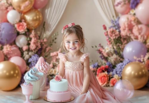 Fondo fotográfico con arco de globos 7x5ft Kate miniatura 3