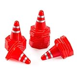 HooCrawler 20Pcs Simulated Traffic Cones, Mini Decoration Toys Traffic Road Cones for RC Crawler...