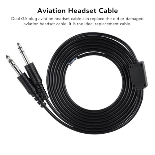 Cable Repuesto para Audífono de Aviación Keenso 6.6ft miniatura 6