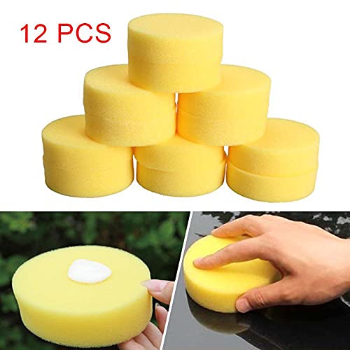 Kangaroo® Super Soft Applicator Foam Sponge for Car and Bike Round Shaped Sponge Multipurpose Cleaning for Kitchen, Bathroom, Walls, Windows and Other Surfaces (Pack of 12) - Image 2 thumbnail