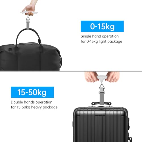MYCARBON Luggage Scale Portable Digital Weight Scale for Travel Suitcase with Tare Function 110 Lb/ 50Kg Capacity (Green) - Image 5