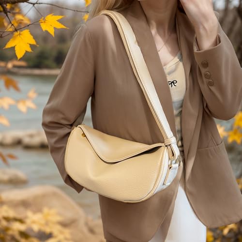 Shoulder Bags for Women Vegan Leather Purse Trendy Crossbody Bag Dumpling Purses Tote Handbags with Zip4