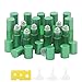 Ellbest 17pcs 5ml Rolling Glass Bottle for Essential Oil Colorful Roller Bottles with Stainless Steel Roller Balls & Funnels Reusable Bottle, perfect for travel, carrying outside (Matte Green)