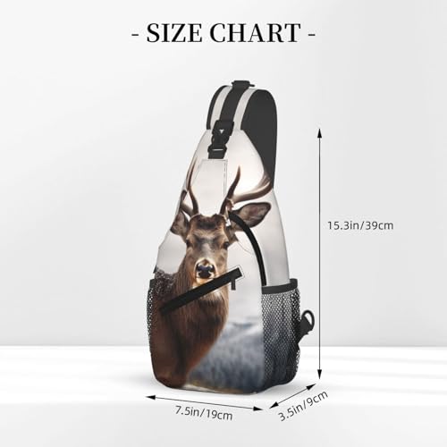 Bolso cruzado deportivo negro para hombres y mujeres miniatura 3