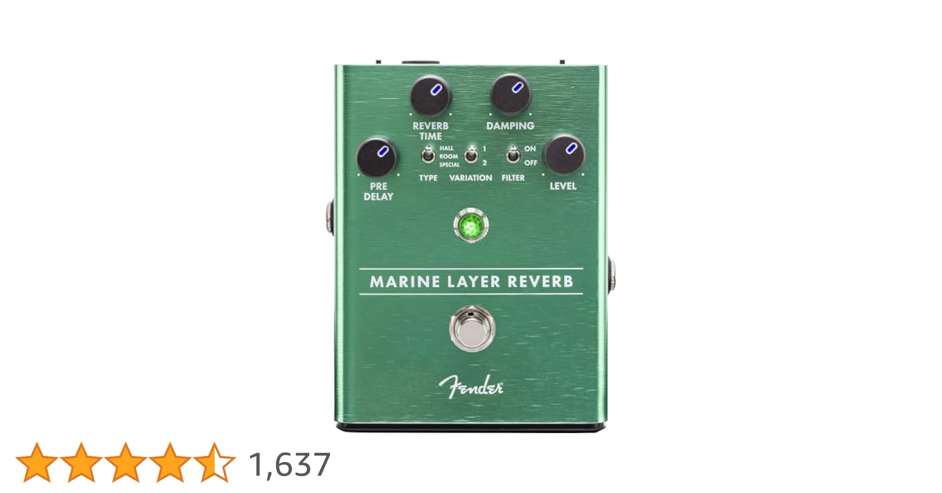 Fender MARINE LAYER REVERB ギターエフェクター Amazon | Fender エフェクター Marine Layer Reverb Pedal(電池