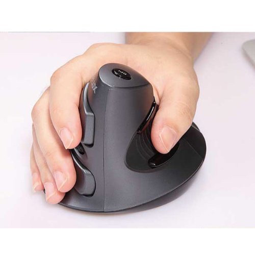 Nuovo design Delux M618 Vertical Wired mouse – nero e grigio