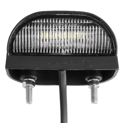 SPARKMOTO 1 x Luces de matrícula LED del remolque homologado,pilotos de matrícula led caravana,luces matricula led para camion 24v,piloto luz matricula remolque coche 12v,Tornillos y cable incluidos