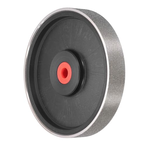 HARFINGTON Diamond Lapidary Wheel 6 Inch x 1 Inch with 1 Arbor Hole 240 Grit Jewelry Grinding Wheels with Reducers for Stone Marble Gem Glass Ceramics Crystal Cemented Carbide Steel