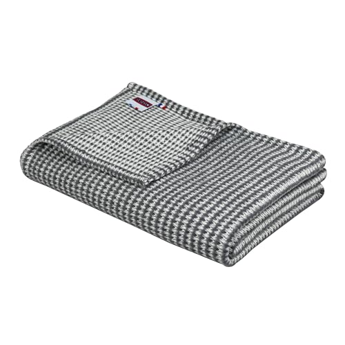 DODO - Plaid Coton Recyclé Caresse Ardoise 120x180 cm - Douceur Exceptionnelle - Confort Durable et Élégant - 54% Coton Recyclé, 15% Acrylique, 13%...