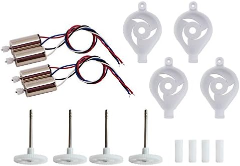 BTG Motor Parts for Syma X5SC X5SW X5HC X5HW RC Quadcopter- Spare Parts: 4* Motor; 4* Gear Set; 4* Motor Base Cover