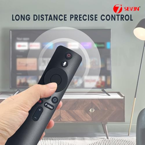 7SEVEN® Compatible with Mi Tv Remote Control Original XMRM-00A Model Bluetooth Voice Command Xiaomi Redmi Smart Android 32 43 55 65 Inch Television - Pairing Must 5 41gd+moT01L