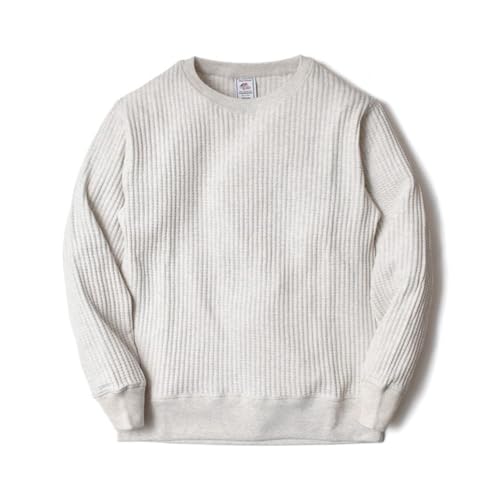 [JEMORGAN] [ジェーイーモーガン] サーマル メンズ 長袖 （ 厚手・ワッフル・無地 ）（Mサイズ・オートミール） - JEMORGAN - 商品画像