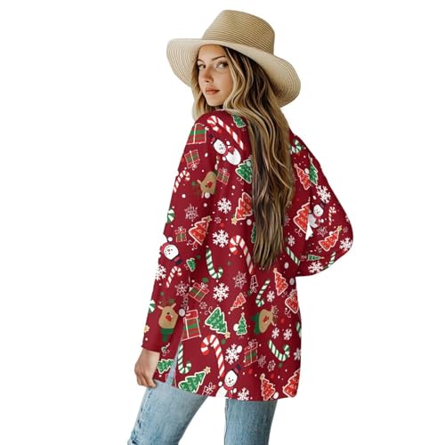 Image of Womens Open Fron Cardigan Sweaters Long Sleeve Tops Daily Coats