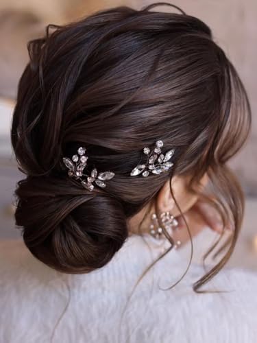 Jakawin 20191202002 Crystal Bride Wedding Hair Pins Silver Rhinestone Hair Piece Bridal Hair Jewelry Accessories thumb #1