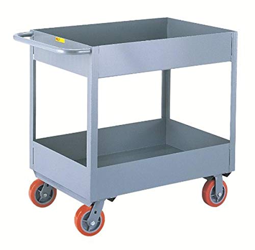 Little Giant DS2436X6-5PY Steel Deep Shelf Truck with 6