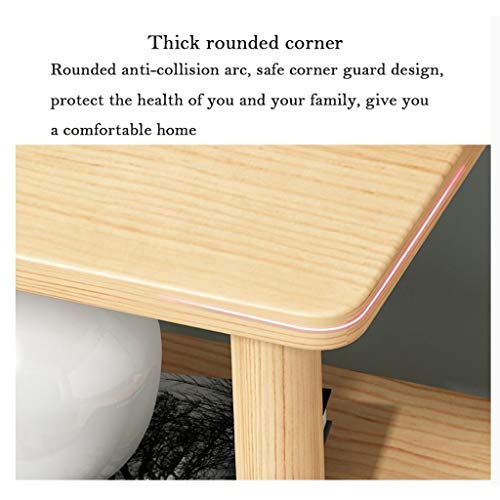 Table de chevet carrée 2 niveaux pour optimiser le rangement des petits espaces - 5