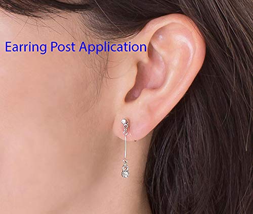 10 Pairs Adabele Authentic Gold Plated Sterling Silver Ear Stud Earring Posts 5Mm Ball With Open Loop Earnut Back Safety Clutches Ss19-5 #TOP4