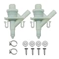 2PCS 385311641 RV Toilet Water Valve Set for Dometic Toilet 300 310 320 Pedal Flush Camper RV Toilet, Upgraded Stainless Steel Seal Material, Leak Proof and Freeze Resistant, Increase Service Life