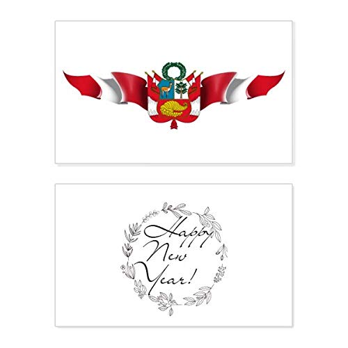 Tarjeta de Año Nuevo de Perú ideal para enviar felicitaciones de año nuevo