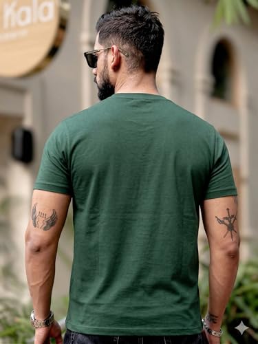 Image of RodZen 100% Pure Cotton Round Neck Regular Fit Plain Solid Half Sleeve T-Shirt Combo for Men & Boys (Pack of 2,3,4 Available in Size S to 2XL)