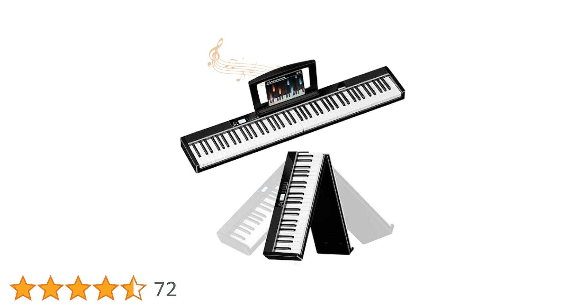 Amazon | TERENCE 電子ピアノ 88鍵盤 折りたたみ式 タッチ