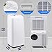 SereneLife Klimaanlage, Klimaanlage Mobil, 3 in 1- Klimagerät- Luftentfeuchter, Luftkühler& Ventilator, Air Conditioner- 12000BTU, Klimagerät mit Abluftschlauch, Fernbedienung & Timer, Raumgröße 51m²